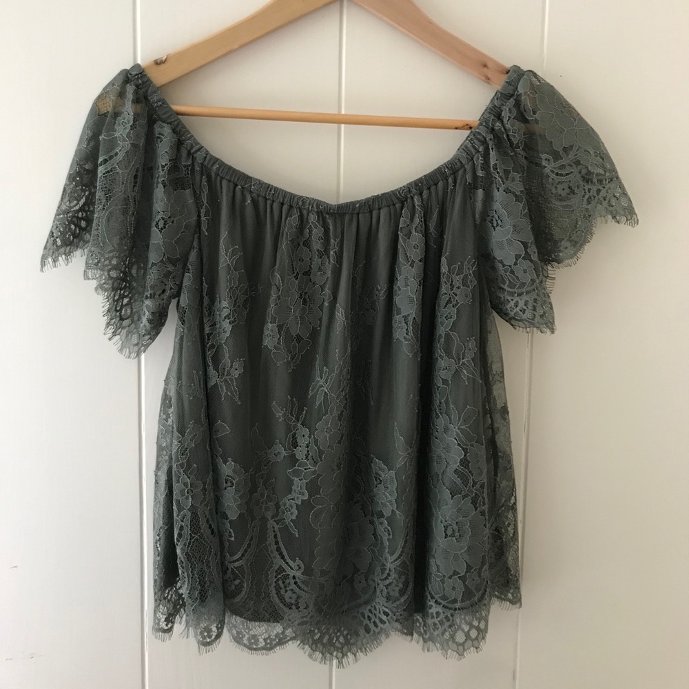Off-Shoulder Lace Top